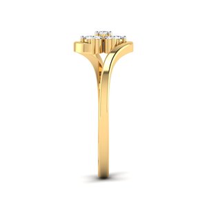 2024 nouvelle mode diamant rond bagues de fiançailles 14k/18k/24k or et argent bijoux accessoires pour femmes pour les fêtes cadeaux - Product Image 2