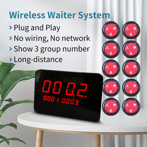 Sistema de Llamada Inalámbrico para Restaurantes, Timbre Impermeable para Camareros, Uso Comercial en Cafés y Bares - Product Image 2