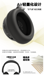 Cancelación de ruido activa ANC Premium con buen precio barato auriculares con cancelación de ruido batería de 500mAh cojín suave bajo profundo - Product Image 6