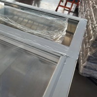 Ventanas Abatibles de Madera Estilo Americano con Diseño de Rejilla, Aislamiento Eficaz, Revestimiento de PVC, Manivela Manual, Doble Acristalamiento, Vidrio Templado Low-E