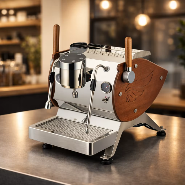 High Quality Electric Stainless Steel Semi Automatic Dual Boiler Espresso Coffee Machine 9 Bars Pressure for Commercial Kitchens