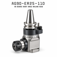 AG90-F80-70 AG90-F80-150 AG90-F100-80 AG90-F100-160 Fraiseuse d'angle à bride FMB pour usinage de faces CNC, Usine OEM