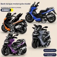 Jouets pour enfants, moto à pédales en alliage de métal de simulation éducative pour garçons, fonction de recul