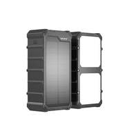 Batterie solaire universelle avec filetage 1/4'' et deux grands panneaux LED 27000mAh PD22.5W, robuste, Type-C, triple USB