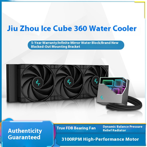 Kyushu Fengshen Integrated Water-Cooled CPU <b>Computer</b> Host Radiator 360 Degree Black Infinite Mirror FDB Case Full <b>Fans</b> & Cooling - Product Image 2