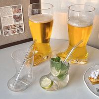 Tasse de fête personnalisée Creative Mini Juice Tumbler Tankard Verres à liqueur de bière allemande Football Football Rugby Réutilisable Cowboy Boot Cups