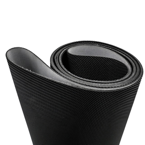 Bande transporteuse en <span class=keywords><strong>PVC</strong></span> noir résistante à l'usure pour le tri par poids - Product Image 1