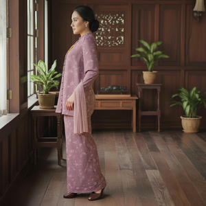 SIPO Eid Malasia, Baju Kurung Moderno, Ropa Islámica para Mujer, Bordado, Baju Raya, Económico, al por Mayor, OEM, Tela Personalizable, Cuatro Direcciones - Product Image 4