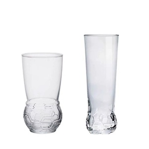 Juego de Vasos Modernos de Vidrio Transparente, 2 Piezas, Diseño de Balón de Fútbol, para Fiestas - Product Image 6