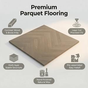 <span class=keywords><strong>Parquet</strong></span> en chêne d'ingénierie avec chêne blanc européen, <span class=keywords><strong>parquet</strong></span> haut de gamme pour une vie contemporaine - Product Image 2