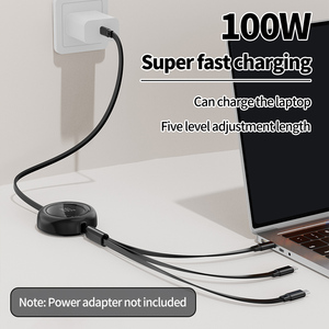 Cáp dữ liệu sạc nhanh di động 3 trong 1, thích hợp cho iPhone/<span class=keywords><strong>Android</strong></span>/TypeC, hỗ trợ truyền dữ liệu, cáp sạc - Product Image 4