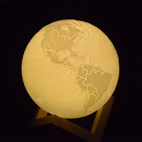 3D Earth Milky Way LED Night Light Lamp Table Desk Home Decorative Nightlight Gifts for Kids