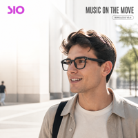 Lunettes Audio Intelligentes 5.4 à Oreille Libre, Lunettes de Soleil Musicales à Double Commande Tactile, Verres Transparents, Chargement Magnétique USB