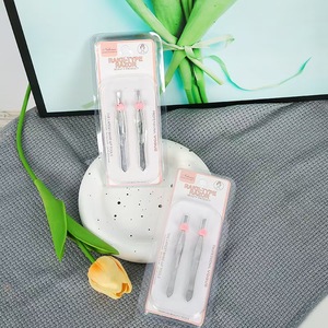 Pince à épiler de type Rake en acier inoxydable pour sourcils, à pointe plate et pointue, réutilisable, outil de maquillage pour l'épilation - Product Image 3