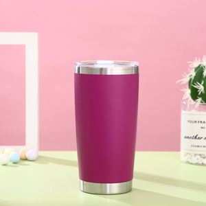 Vaso Térmico de Acero Inoxidable de 20oz con Aislamiento al Vacío, Doble Pared, con Tapa y Popote, Grabado Láser, Logotipo Personalizado - Product Image 1