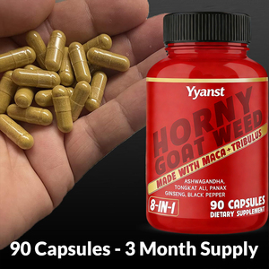 Complément énergétique en capsules à base de racine de maca et de plante de chèvre cornée, avec antioxydants et soutien immunitaire pour hommes - Personnalisable - Product Image 4