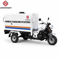 Pot d'échappement silencieux refroidi par eau 300CC à 3 sections, double klaxon sonore, lumière d'avertissement, pour véhicule mobile motorisé à grande capacité, à carburant fermé