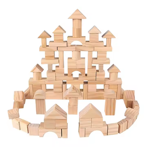 Montessori 100 Pcs DIY Wooden Constructor Puzzle Building Blocks Early Education Stacking Learning Toys for Kids Boys & Girls - Product Image 6