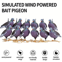Ensemble de leurres à pigeons moulés en 3D sur mesure, en mousse EVA résistante à la décoloration, avec support multi-positions, pour la chasse en extérieur et la décoration de jardin