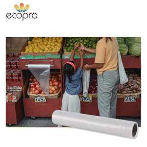 Sacs à légumes compostables certifiés BPI TUV AS5810, taille et logo personnalisés, pour les supermarchés, les détaillants, les fabricants, ECOPRO - Product Image 2