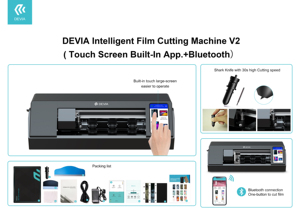 Devia tùy chỉnh tự động Bảo vệ màn hình điện thoại di động Máy cắt dán phim Tpu Hydrogel Film Skin - Product Image 6
