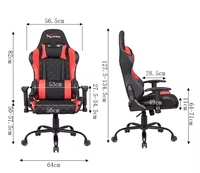 Fauteuil de bureau pivotant ergonomique moderne en cuir PU, réglable en hauteur, capacité 500 lbs, vente en gros