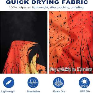 Pullonsy hommes été maillot de bain séchage rapide Board Shorts avec poches zippées Polyester Nylon Spandex plage maillots de bain maillots de bain - Product Image 4