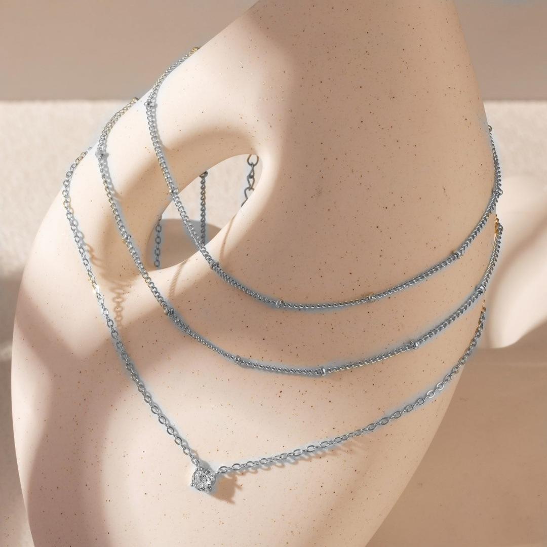 Three layers of silver