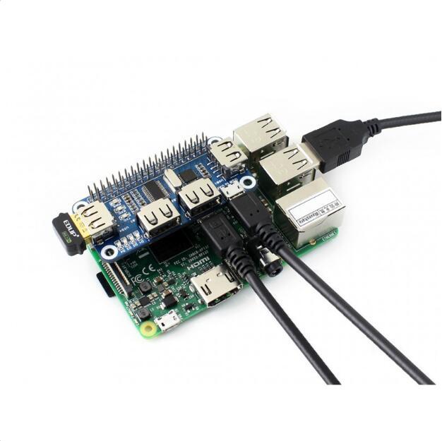 4 Port USB HUB HAT Expansion Board for Raspberry Pi