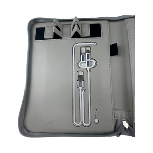 Porte-documents de voyage professionnel A5 personnalisé avec logo, <span class=keywords><strong>rechargeable</strong></span>, 100 feuilles, fermeture éclair, organiseur de documents - Product Image 3
