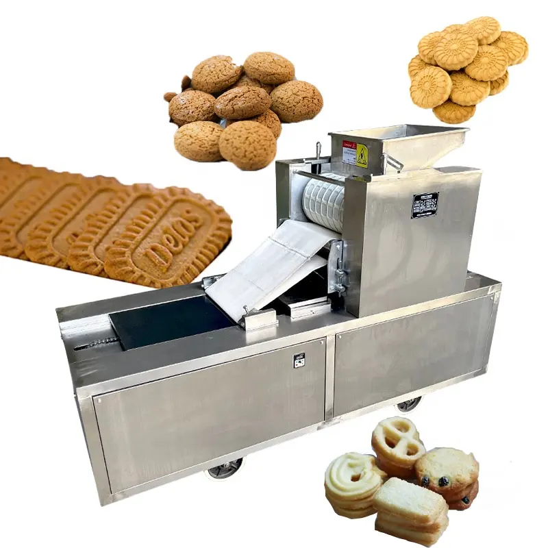 Automatic Depositor Wafer Crispy Small Scale Bakery Custom Soft Salty Roller Biscuit And Cookie Make Machine Home