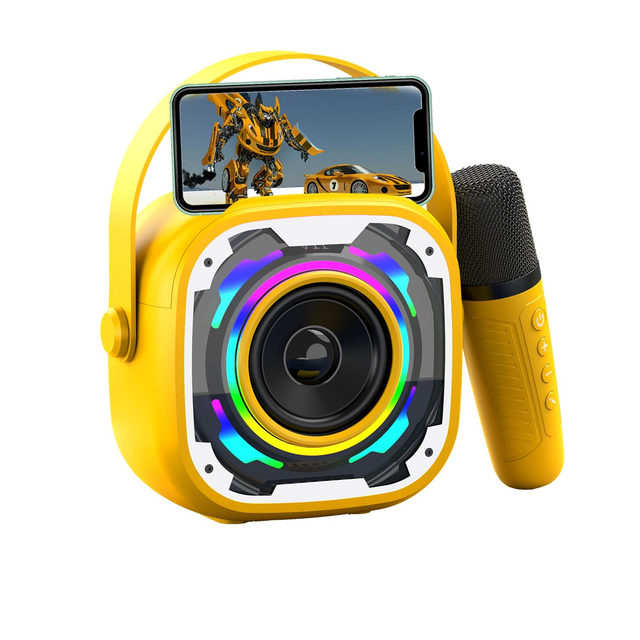Newly All-in-One Mini Karaoke Machine Color Lighting Portable Integrated Song Outdoor Desktop Small Subwoofer