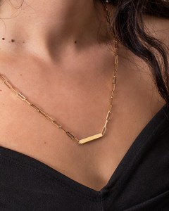 Tout nouveau collier à barre horizontale en acier inoxydable doré personnalisé <span class=keywords><strong>monde</strong></span> lettre nom Date <span class=keywords><strong>maman</strong></span> collier avec initiales pour enfants - Product Image 4