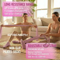 Accesorios de Pilates con Logotipo Personalizado, Pesas Ajustables para Tobillos y Barra de Mancuernas, Set de Entrenamiento de Fuerza de Pilates Combinado con Silicona