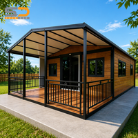 Maison préfabriquée extensible en conteneur de 20 pieds ou 40 pieds, 1, 2, 3 ou 4 chambres, maison de jardin, maison portable, villa