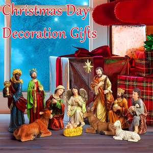 كن مستعدًا لشحن هدايا عيد الميلاد 8 بوصات تماثيل راتنج طويلة - Product Image 3