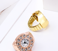Bijoux en or classique avec diamants, montre à doigt pour étudiantes, vente en gros