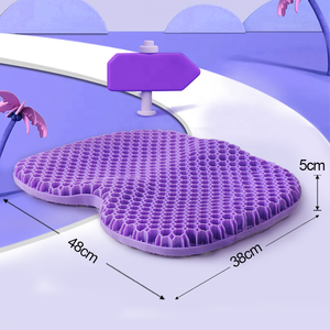 Bantal Kursi Gel Baru dengan Dukungan yang Ditingkatkan, Bantal Kursi Kantor Ekstra Besar untuk Meredakan Nyeri Tulang Ekor dan Sakit Pinggang, Bantal TPE - Product Image 6