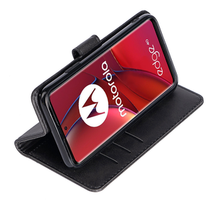 Étui de téléphone portefeuille à rabat magnétique en cuir pour <span class=keywords><strong>Motorola</strong></span> Moto <span class=keywords><strong>Edge</strong></span> <span class=keywords><strong>30</strong></span> Pro G72 <span class=keywords><strong>4G</strong></span> G64 Housse de protection pour téléphone - Product Image 4