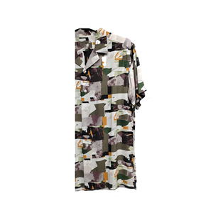 Chemise de travail décontractée teintée en fil de sergé 100% coton pour hommes, chemise boutonnée à manches longues, extensible, respirante, de haute qualité - Product Image 4