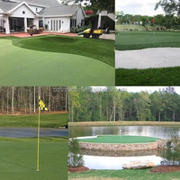 Tapis de golf extérieur à usage domestique MCG OEM tapis d'herbe verte artificielle pratique pour pratiquer le tapis de golf de la collection verte