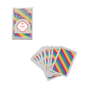 Jeu de cartes à jouer personnalisées en gros avec logo, 54 cartes standard, pour cadeaux promotionnels et faveurs de fête en bar