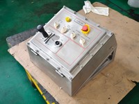 Boîtier de commande d'éclairage antidéflagrant DC24V 10A IP66 en acier inoxydable SS304, panneau électrique industriel pour zones dangereuses Ex Eb
