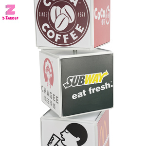 Xoay <span class=keywords><strong>Led</strong></span> đứng quay vòng 4 lớp khối Bảng menu hộp Đèn Hiển thị quay cho các cửa hàng thời trang - Product Image 5