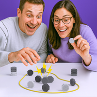 Jeu d'échecs magnétique avec cordon réglable amélioré et grandes pierres magnétiques durables, jeu de société éducatif