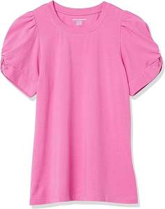 เสื้อยืดคอกลมผู้หญิงแขนสั้นเสื้อแขนสั้นแบบคลาสสิกแขน Crewneck เสื้อยืด - Product Image 6