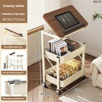 Chariot de rangement mobile multifonctionnel pour aliments, grande capacité de stockage, forte capacité de charge, pour salon et chambre