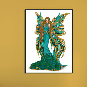 <span class=keywords><strong>Peinture</strong></span> en diamant de forme spéciale irrégulière 5D, 1 pièce, 11,8x15, 8 pouces, DIY, <span class=keywords><strong>motif</strong></span> de reine pour décoration murale pour débutants - Product Image 5