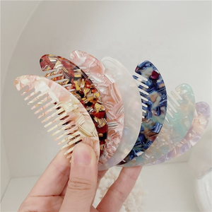 Peine de Acetato Clásico y Moderno, Cepillo Desenredante Portátil para el Cabello, para Uso Doméstico - Product Image 1