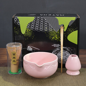 BAMBUS Ensemble complet de cérémonie du <span class=keywords><strong>thé</strong></span> de style japonais Fouet à matcha en bambou sculpté avec logo personnalisé Accessoires pour café et <span class=keywords><strong>thé</strong></span> de marque privée - Product Image 6